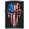 Zippo 2024 Zippo Military Grunge Skull Patriotic, Black Matte ZIP-218CI413907 - alternate 1